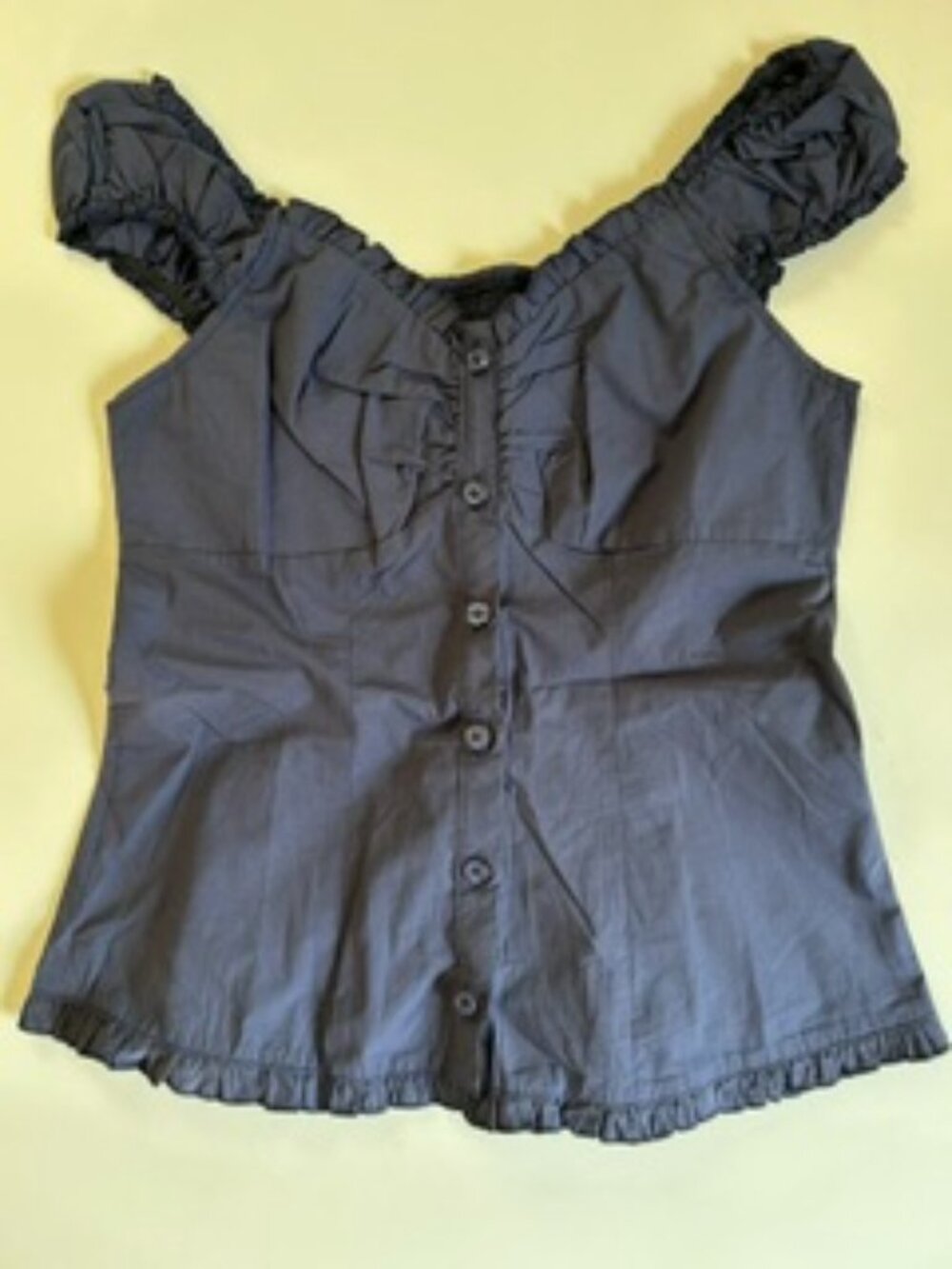 Cap Sleeve Off the Shoulder Blouse - Misses Small